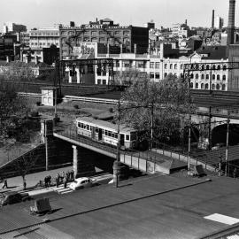 Site Fence Image - View north-east from Central Railway Station Haymarket, 1957