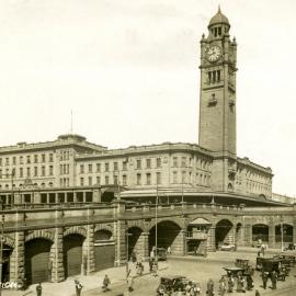 Site Fence Image - View south, Central Railway Station, Pitt Street Haymarket, 1920s