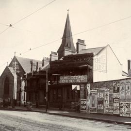 Site Fence Image - View south, Central Railway Station, Pitt Street Haymarket, 1920s