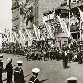 Fascia Image - Victory Day celebrations, Bridge Street Sydney, 1919