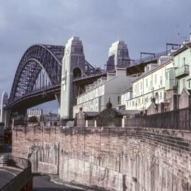 Site Fence Image - View north-east along Pottinger Street Dawes Point, 1968