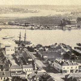 Fascia Image - View west from Sydney Town Hall clock tower, 1873