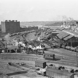 Site Fence Image - Darling Harbour railway goods yard Sydney, 1932