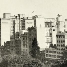 Fascia Image - Hyde Park, view south from St James Road Sydney, 1933