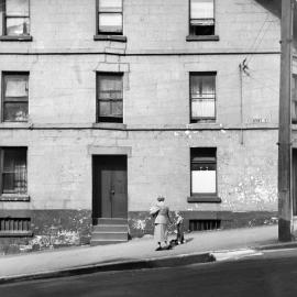 Site Fence Image - Kent Street at the corner of Argyle Place Millers Point, 1951