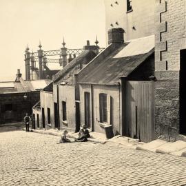 Site Fence Image - View west, Gas Lane Millers Point, circa 1909