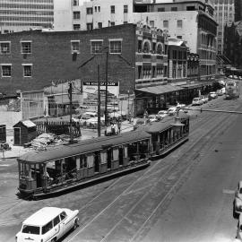 Site Fence Image - George Street, view south from Alfred Street Sydney, 1958