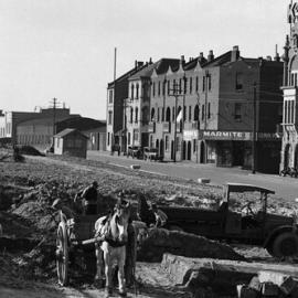 Fascia Image - Construction of the King George V Memorial Park, The Rocks, 1936