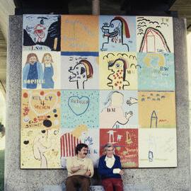 The Children's Mural, Eastern Suburbs Railway pylon Woolloomooloo, 1982