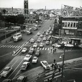 Site Fence Image - Oxford Street, view south-east from Taylor Square Darlinghurst, 1961