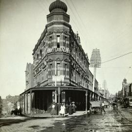 Site Fence Image - At the corner of Liverpool and Oxford Streets Darlinghurst, circa 1910