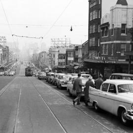 Site Fence Image - William Street, view west from Victoria Street Potts Point, 1960