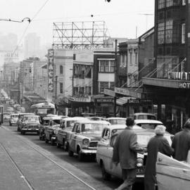 Fascia Image - William Street, view west from Victoria Street Potts Point, 1960