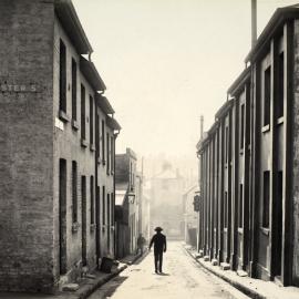 Site Fence Image - Exeter Place, view north from Foster Street Surry Hills, 1906