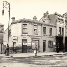 Site Fence Image - Bourke Street at the corner of Patterson Lane Surry Hills, circa 1909