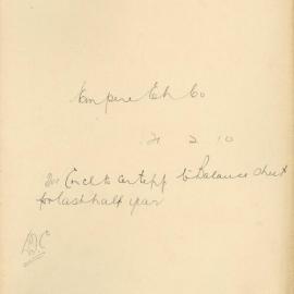 File - Empire Electric Light Company confirmation of electricity statement accuracy, 1910