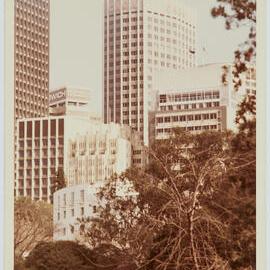Commercial buildings, Macquarie Street from the Domain Sydney, 1959
