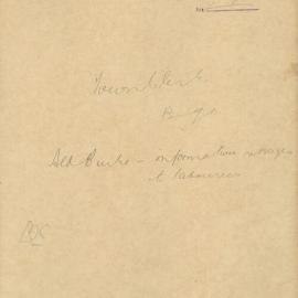 Town Clerk responds to Alderman Burke regarding circulation of labourers wage details, 1911