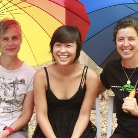 Lesbian couple and daughter, Victoria Park, Mardi Gras Fair Day, 2011