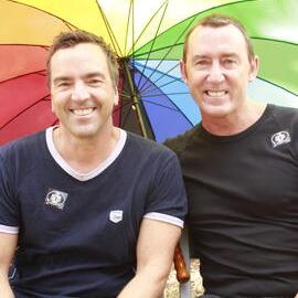 Tim and Jeremy, Victoria Park, Mardi Gras Fair Day, 2011