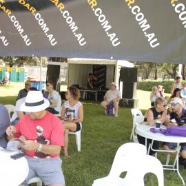 Cooler under the sponsors tent, Gaydar Bar, Victoria Park, Mardi Gras Fair Day, 2012