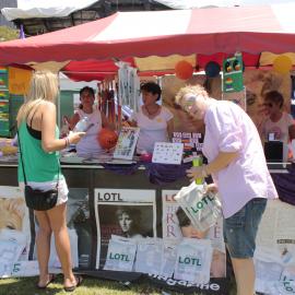 Lesbians on the Loose Stall, Victoria Park, Mardi Gras Fair Day, 2012