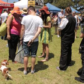 Long queues for lunch, Victoria Park, Mardi Gras Fair Day, 2012