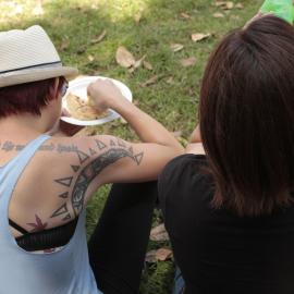 Stylish tattoos, Victoria Park, Mardi Gras Fair Day, 2012
