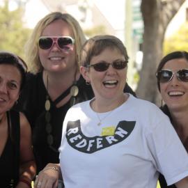 Group of happy lesbians, Victoria Park, Mardi Gras Fair Day, 2012