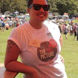 Von, ACON SWASH recruiter, Victoria Park, Mardi Gras Fair Day, 2012