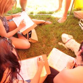 ACON research participants, Victoria Park, Mardi Gras Fair Day, 2012
