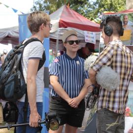 Interviews at Victoria Park, Mardi Gras Fair Day, 2012