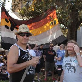 Hanging around the Bears, Victoria Park, Mardi Gras Fair Day, 2012