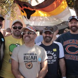 All the Happy Bears and Flag, Victoria Park, Mardi Gras Fair Day, 2012