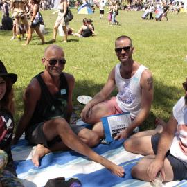 Enjoying the shade, Victoria Park, Mardi Gras Fair Day, 2012