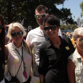 Lesbians and friends, Victoria Park, Mardi Gras Fair Day, 2012