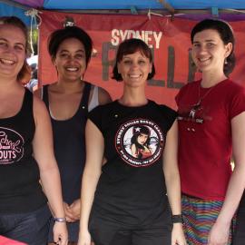 Roller Derby stall at Victoria Park, Mardi Gras Fair Day, 2012