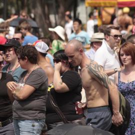 Crowds at Victoria Park, Mardi Gras Fair Day, 2012