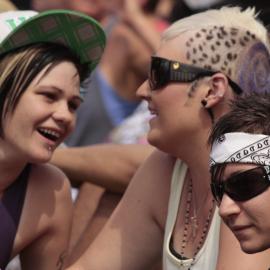 In the crowd, Victoria Park, Mardi Gras Fair Day, 2012