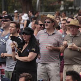 Crowds watching, Victoria Park, Mardi Gras Fair Day, 2012