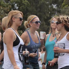 About to get a selfie, Victoria Park, Mardi Gras Fair Day, 2012