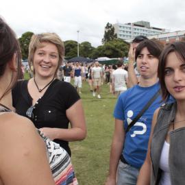 Lesbian couple, Victoria Park, Mardi Gras Fair Day, 2012