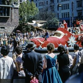 Waratah Spring Festival parade, Park Street Sydney, circa 1957