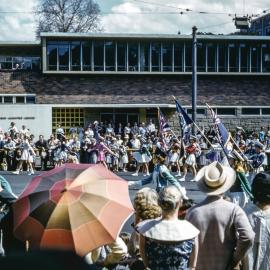 Waratah Spring Festival parade, Park Street Sydney, circa 1957