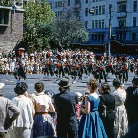 Waratah Spring Festival parade, Park Street Sydney, circa 1957