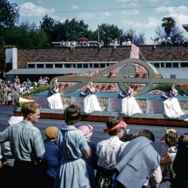 Waratah Spring Festival parade, Park Street Sydney, circa 1957