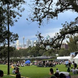 People in Victoria Park for Yabun Festival, Victoria Park Camperdown, 2023