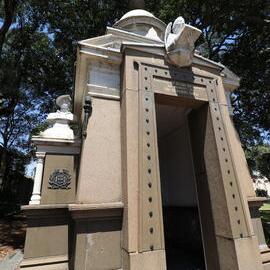 War Memorial in Dr H.J. Foley Rest Park, Glebe Point Road, Glebe, 2017