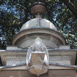 Angel on top of Glebe War Memorial, Glebe Point Road, Glebe, 2018