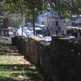 Front stone fence Dr H.J. Foley Rest Park, Glebe Point Road, Glebe, 2018